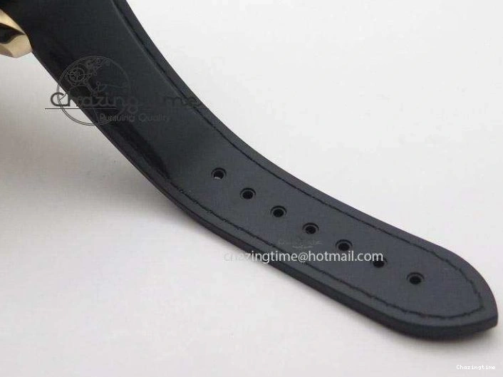 0301 Planet Ocean Professional Rose Gold Liquid Metal V6F 42mm On Black Rubber Strap A Vibrant 8266